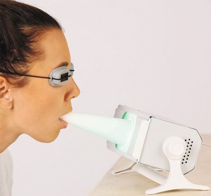 การใช้แว่นตาป้องกันเมื่อสัมผัสกับตัวปล่อยควอทซ์