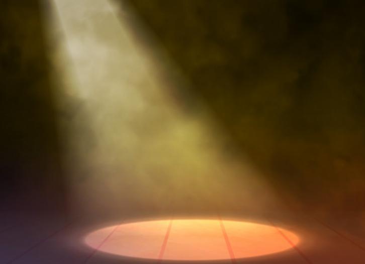 die Lichtquelle kann von oben angeordnet sein.