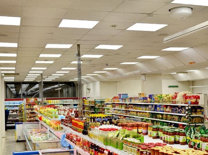 Künstliche Beleuchtung in Verkaufsräumen