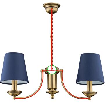 Paglalagay ng mga konduktor sa luminaire