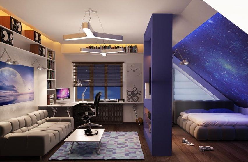 คุณสมบัติแสงพื้นห้องใต้หลังคา