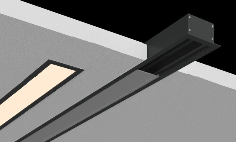 Lampu siling buat sendiri di sekeliling perimeter