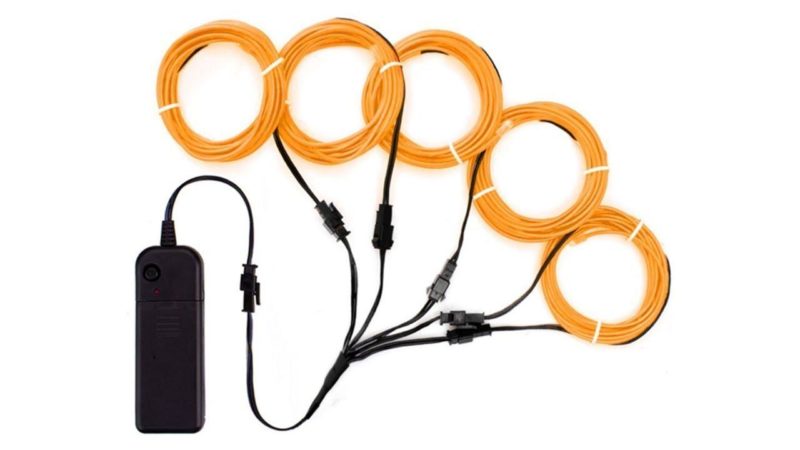 Lampu siling buat sendiri di sekeliling perimeter