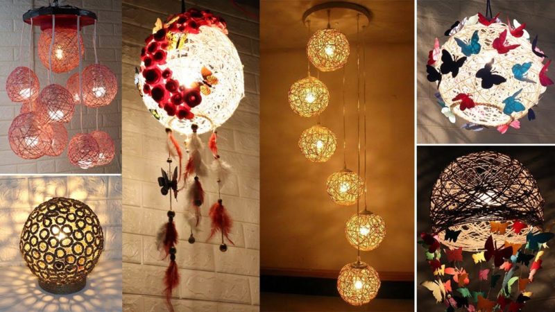 Hogyan készítsünk lámpát szálakból - lépésről lépésre