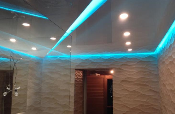 How to make a do-it-yourself illuminated ceiling