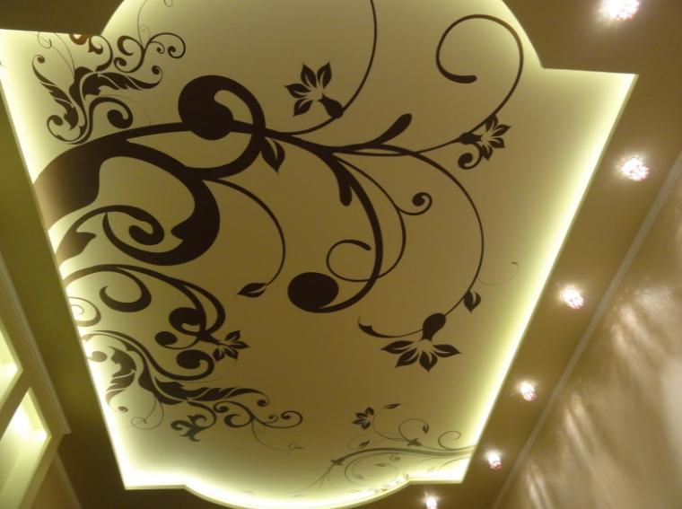 How to make a do-it-yourself illuminated ceiling