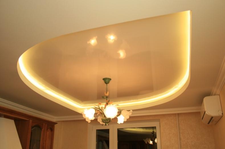 How to make a do-it-yourself illuminated ceiling
