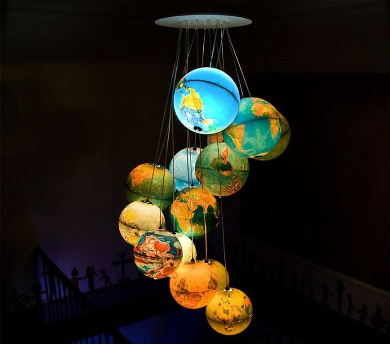 Gyönyörű házi készítésű lámpák rögtönzött anyagokból