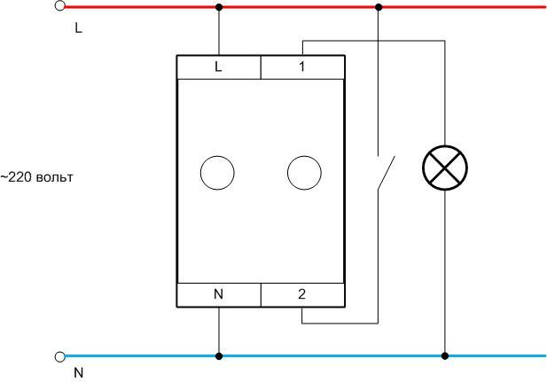 Diagramas de conexão para dimmers com e em vez de um interruptor