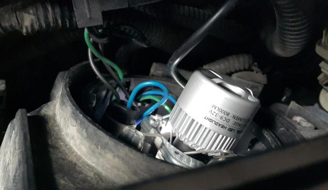 วิธีการติดตั้งหลอดไฟ LED h7