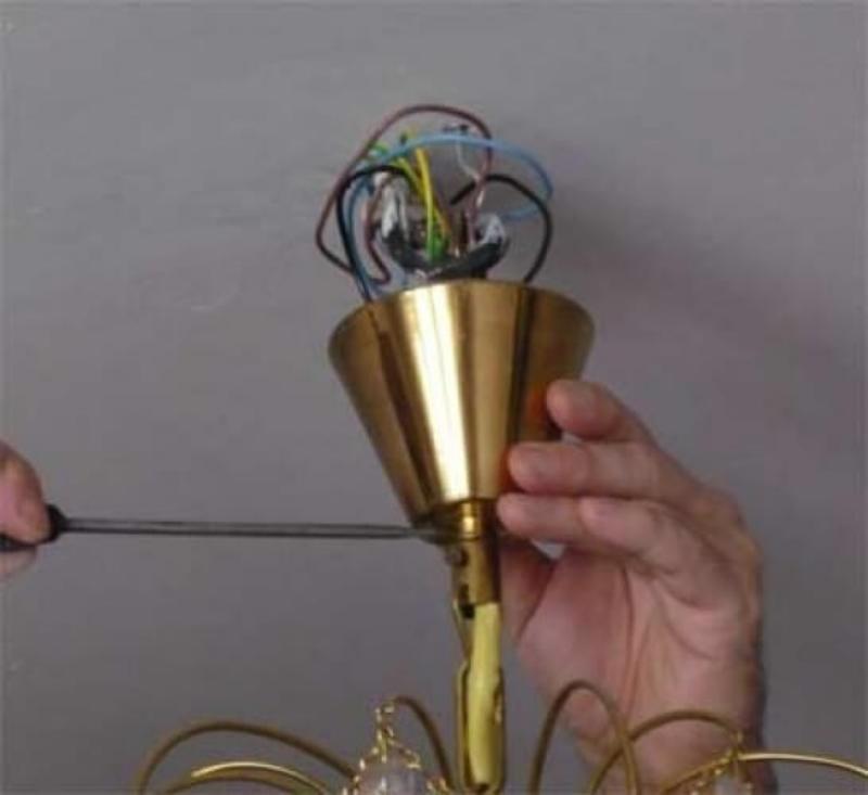 วิธีการแขวนโคมระย้าบนเพดานยิปซั่ม