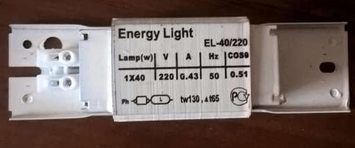 ملامح خنق المصابيح الفلورية